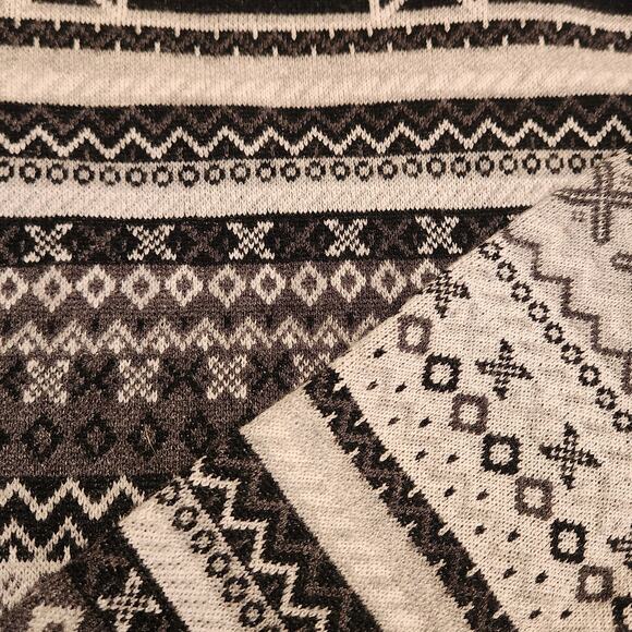 Neve Zoe Fair Isle Snowflake Crewneck Sweater, Merino wool blend, sz Small - Picture 5 of 9